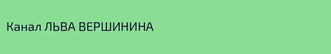 Канал ЛЬВА ВЕРШИНИНА